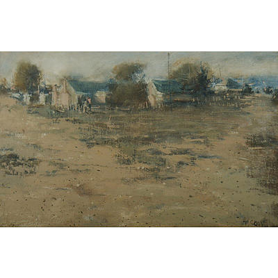 Tony Costa (b.1955), 'Landscape Cobar', Oil on Canvas on Board