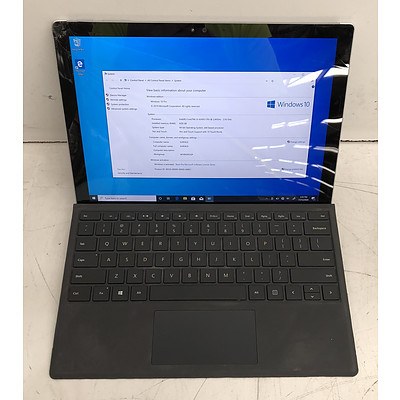 Microsoft Surface (1724) Pro 4 12-Inch 128GB Core i5 (6300U) 2.40GHz CPU 2-in-1 Detachable Laptop