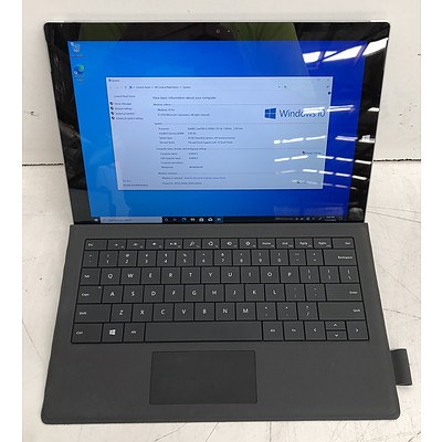 Microsoft Surface (1631) Pro 3 12-Inch 128GB Core i5 (4300U) 1.90GHz CPU 2-in-1 Detachable Laptop