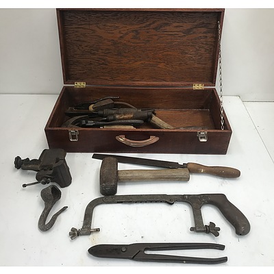 Assorted Vintage Tools In Box