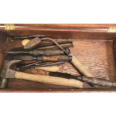 Assorted Vintage Tools In Box