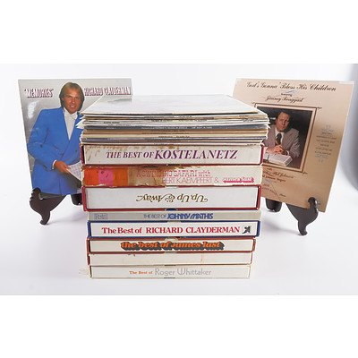 Quantity of LP Vynil Records Including Eight Box Sets, Richard Clayderman, Roger Whitaker and More
