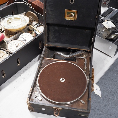 Antique HMV Portable Gramophone