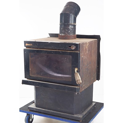 Vintage Warmglo Cast Iron Fireplace