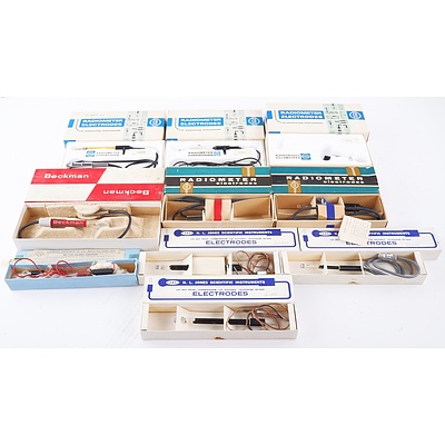 Nine Vintage Boxed Glass Electrodes (9)