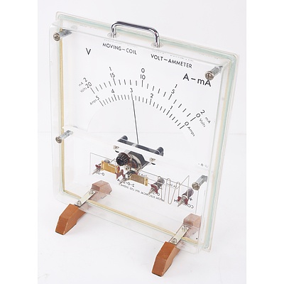 Vintage Paton Electrical Oversized DC Volt and Ammeter