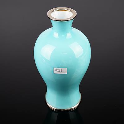Fine Japanese Ando Jubei Enamel Vase
