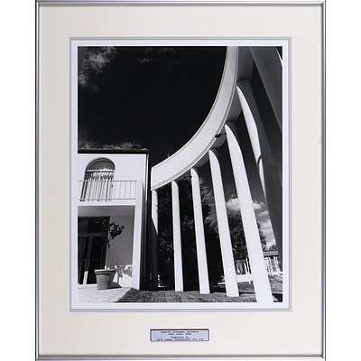 Matt Kelso, Canberra Building Society Tower & Spanish Embassy, Canberra 1990 (2), Black & White Photographs, each 35 x 44 cm