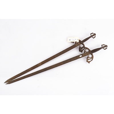 Pair of Replica Antique Spanish Cavalry Swords (2)