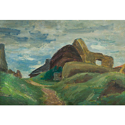 Victor Jean Desmeures (French 1895-?), 'Ruines et Rochers en Bretagne', Oil on Linen