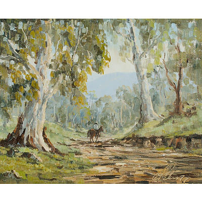 Ronald Peters (3), 'Bush Track, NSW;' 'Gulgong Scene, NSW;' & 'Blue Mountains, NSW.'