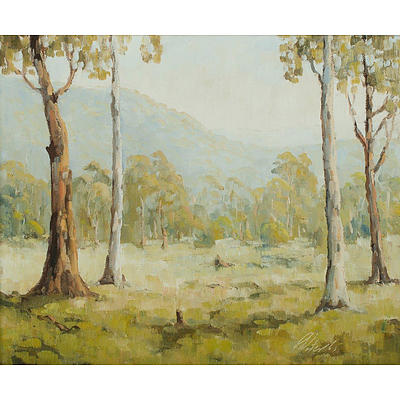 Australian School (2), Ronald PETERS, 'Landscape, Laura NSW (19x24cm); & Tony BUCKLE, 'The Homestead,' 1971 (14x22cm)