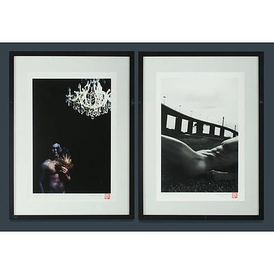 Marcus Mok, 'Phantom,' 2005, ed 3/15; & 'Two Bridges,' 2008, ed 2/15, Digital Photograph (2) 