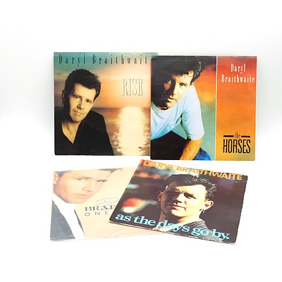 Four Daryl Braithwaite Singles with Covers, Including One Summer, The Horses, Rose and As the Days Go By