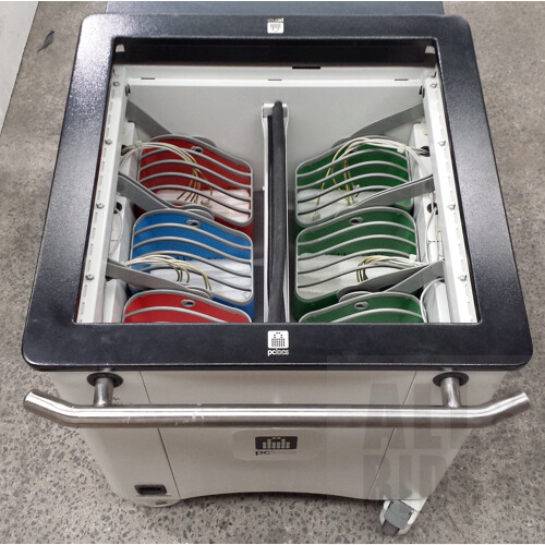 PC Locks IQ30 Locking USB Charging Station Storage Cart