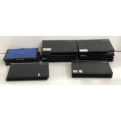 Bulk Lot of Assorted 2-in-1 Laptops for Spare Parts or Repair