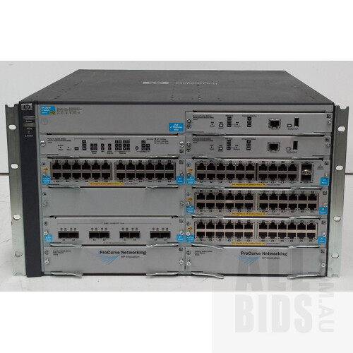 HP (J9477A) ProCurve E8206 zl Switch Chassis With PoE+ Modules