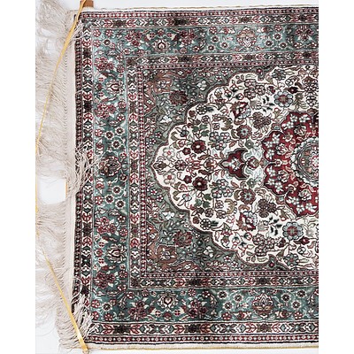 Very Fine Persian Qum Hand Knotted Silk Rug