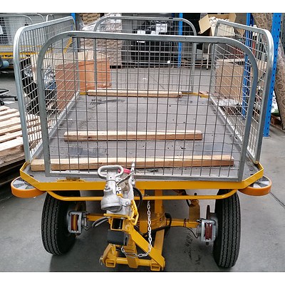 Warequip Warehouse Tug Trailer - Flat Deck