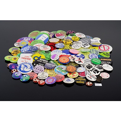 Large Collection of 1960s & 70s Political and Protest Badges