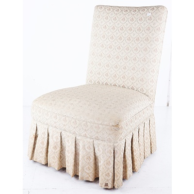 Vintage Bedroom Chair with Classical Upholstery