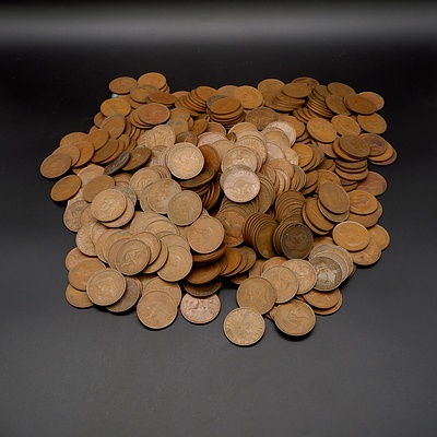 Large Collection of 1950s Australian Pennies, Various Dates 1951-1959, 5.4kg