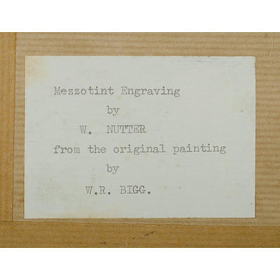 After W R Bigg (British 1755-1828), 'Saturday Evening, the Husbandman's Return from Labour,' c1795, Mezzotint Engraving