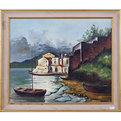 Gyula Bubarnik (Hungarian 1936-) Untitled, Oil on Canvas