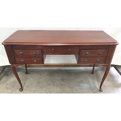 Antique Style Cedar 5 Drawer Ladies Desk