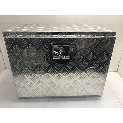 Checkerplate Tray Storage Box