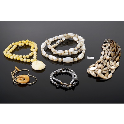 Group of Semi Precious Stone Necklaces