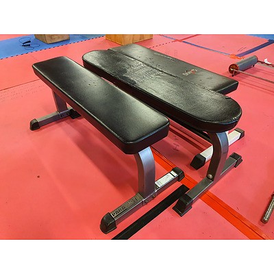 Padded Gym Benches - Lot of 3