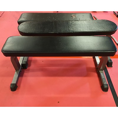 Padded Gym Benches - Lot of 3