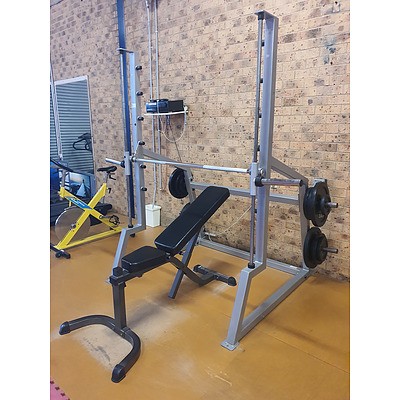 Squat Rack with Parabody Incline Bench