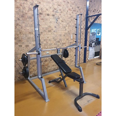 Squat Rack with Parabody Incline Bench