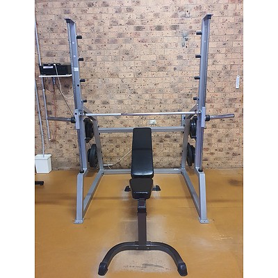 Squat Rack with Parabody Incline Bench