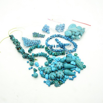 Assorted Shapes and Sized of Turquoise