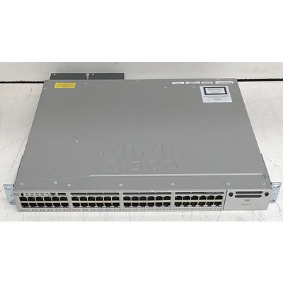 Cisco Catalyst (WS-C3850-48F-E V03) 3850 48 PoE+ 48-Port Managed Gigabit Ethernet Switch