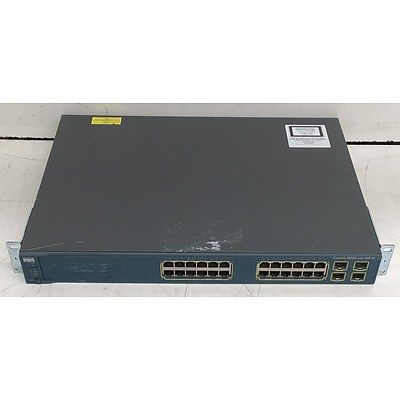Cisco Catalyst (WS-C3560G-24PS-S V09) 3560G Series PoE-24 24-Port Gigabit Managed Switch