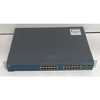 Cisco Catalyst (WS-C3560G-24PS-S V09) 3560G Series PoE-24 24-Port Gigabit Managed Switch