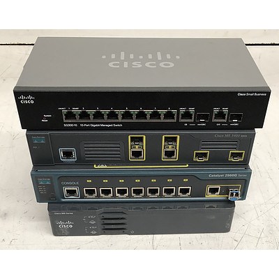 Cisco Assorted Networking Appliances - Lot of Four