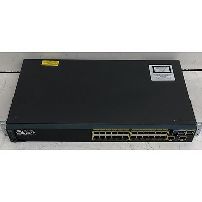 Cisco Catalyst (WS-C2960S-24TD-L V02) 2960-S Series 10G 24-Port Managed Gigabit Ethernet Switch
