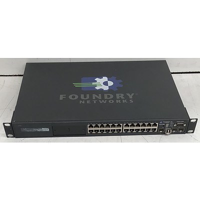 Foundry Networks (FLS 624) FastIron LS 624 24-Port Managed Gigabit Ethernet Switch