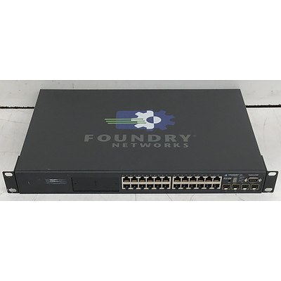 Foundry Networks (FLS 624) FastIron LS 624 24-Port Managed Gigabit Ethernet Switch