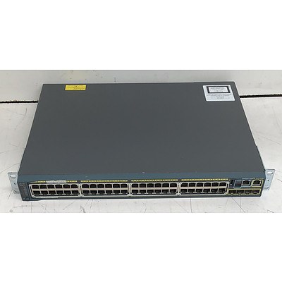 Cisco Catalyst (WS-C2960S-48LPS-L V02) 2960-S Series PoE+ 48-Port Gigabit Managed Switch