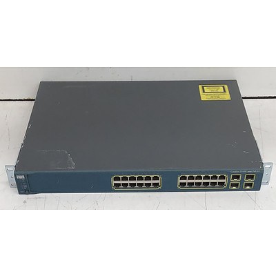 Cisco Catalyst (WS-C3560G-24PS-S V06) 3560G Series PoE-24 24-Port Gigabit Managed Switch