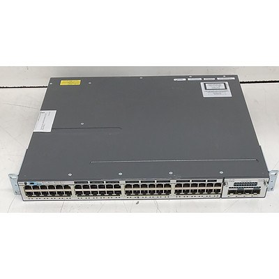 Cisco Catalyst (WS-C3750X-48P-S V04) 3750-X Series PoE+ 48-Port Gigabit Managed Switch