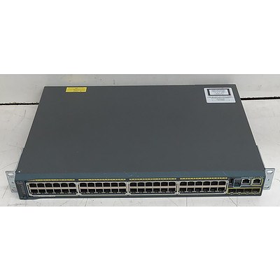 Cisco Catalyst (WS-C2960S-48LPS-L V02) 2960-S Series PoE+ 48-Port Gigabit Managed Switch