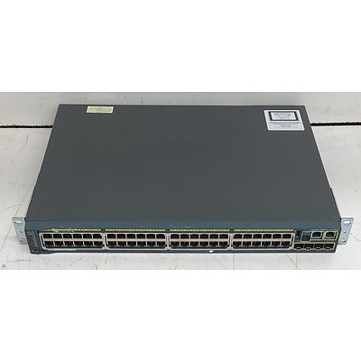 Cisco Catalyst (WS-C2960S-48FPS-L V02) 2960-S Series PoE+ 48-Port Gigabit Managed Switch