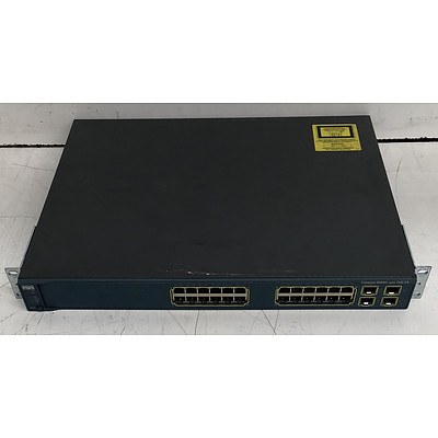 Cisco Catalyst (WS-C3560G-24PS-S V08) 3560G Series PoE-24 24-Port Managed Gigabit Ethernet Switch